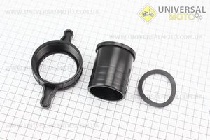 Перехідник мотопомпи з фланця на шланг, пластмасовий комплект 3шт, 2 "(50мм). Китай (Запчастини до мотопомпи / UM6110-V09)