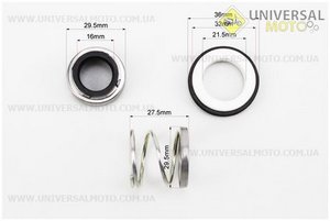 Торцеве ущільнення D=36мм, d=16мм. Китай (Запчастини до мотопомпи / UM6110-V15)