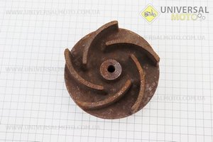 УЦІНКА Мотопомпа Робоче колесо (крильчатка) D = 120мм, під вал d = 20мм, 5 лопатів, чавун (іржавий, дивись фото). Китай (Уцінка / UM6110-V86)