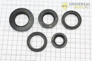 Сальники комплект 5шт (30x52x10, 30x42x7 / 8-2шт, 25x42x10, 19x32x6) КАСКАД, НЕВА, ОКА, ЛУЧ. Китай (Запчастини до мотокультиватора Кріт / UM6120-V13)