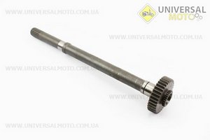 Вал первинний редуктору ВВП L = 500мм, Z = 19/36/28 DongFeng 244/240 (250.41A.101A). Китай (Запчастини на мінітрактор Донг Фенг / UM6151-V11)