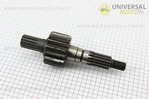 Вал-шестерня кінцевої передачі ведуча L = 240мм, Z = 14/16/14 DongFeng 354/404 (300.39.107-1). Китай (Запчастини на мінітрактор Донг Фенг / UM6152-V62)