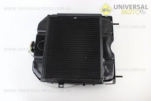 радіатор латуннийL-410; H-460; W-150мм DongFeng 244/240 (200.00.032). Китай (Запчастини на мінітрактор Донг Фенг / UM6153-V81)