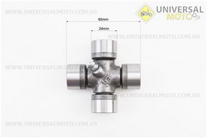 Хрестовина карданного валу 24х65мм. Китай (Запчастини на мінітрактор Xingtai / UM6182-V90)