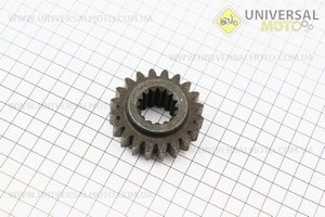 Шестерня валу відбору потужності Z = 15/20 Jinma 200/204/240/244 (184.37.403-1). Китай (Запчастини на мінітрактор Jinma / UM6201-V39)