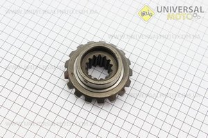 Шестерня конічна відома вертикального валу переднього мосту Z = 14/17 Jinma 200/204/240/244 (184.31.115). Китай (Запчастини на мінітрактор Jinma / UM6201-V52)