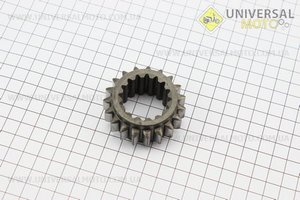 Шестерня первичного вала КПП Z=16/19 Jinma 200/204/240/244 (160.37.130-1). Китай (Минитрактор Jinma / UM6201-V58)