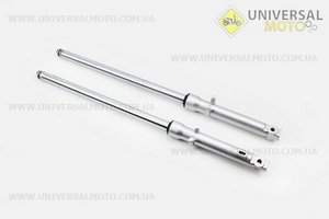 Амортизатор передній лівий, правий комплект L-620мм D-25мм (пружина всередині). Китай (Запчастини для мопеда Дельта / UM3185-V06)