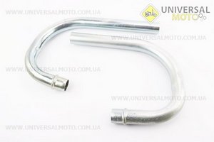 Коліно глушника лів./пр. МТ (можливі незначні потертості). Китай (Запчастини до МТ, УРАЛ, К-750 / UM3411-V24)