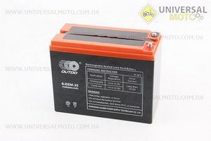 Акумулятор 12V35Ah 6DZM35 кислотний (L223*W105*H174мм) для ДБЖ, іграшок та ін.. OUTDO (Акумулятор / UM3482-V39)