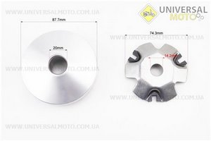 Варіатор передній комплект (без втулки). DONGXIN (Запчастини до 4Т скутера / UM3490-V95)