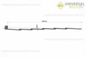 Замок протиугінний секційно-пластіновий 800х25х9мм під ключ, крепл. на раму, TY3853-B. Tonyon (Протиугонки / UM4092-V44)