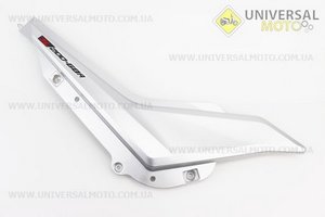 Loncin- JL200-68A пластик - бічний середній правий, СІРИЙ. Китай (Запчастини на мотоцикл Loncin / UM5075-V52)