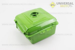 Бак паливний R195NM, 290x220x185мм, потайна горловина, отвір під кран паливний + фара. Китай (Запчастини на мотоблок з двигуном 190 и 195N / UM6042-V64)