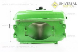 Бак паливний R190N, 275x220x165мм, вист. горловина, отвір під шланг паливний + кришка. Китай (Запчастини на мотоблок з двигуном 190 и 195N / UM6048-V63)